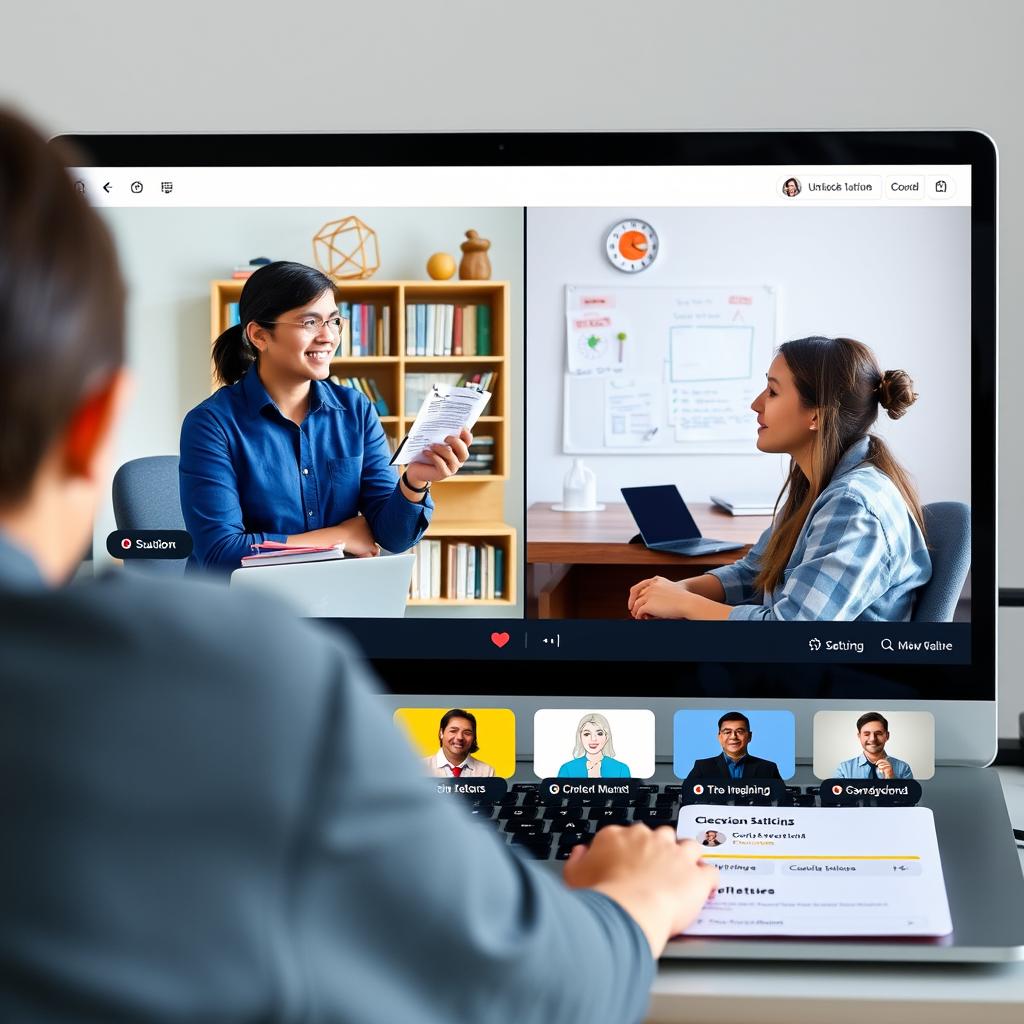 GoStudent virtual tutoring session between teacher and student, representing successful edtech startups in Austria GoStudent virtual tutoring session between teacher and student, representing successful edtech startups in Austria