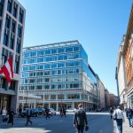 Vienna business district showing modern office buildings representing Austria's business climate for foreigners